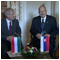 Summit of the presidents of the V4 countries  Bilateral talks with President of the Republic of Hungary H. E. L. SLYOM Castle in the city of KESZTHELY in the Republic of Hungary 21 September 2007 [new window]